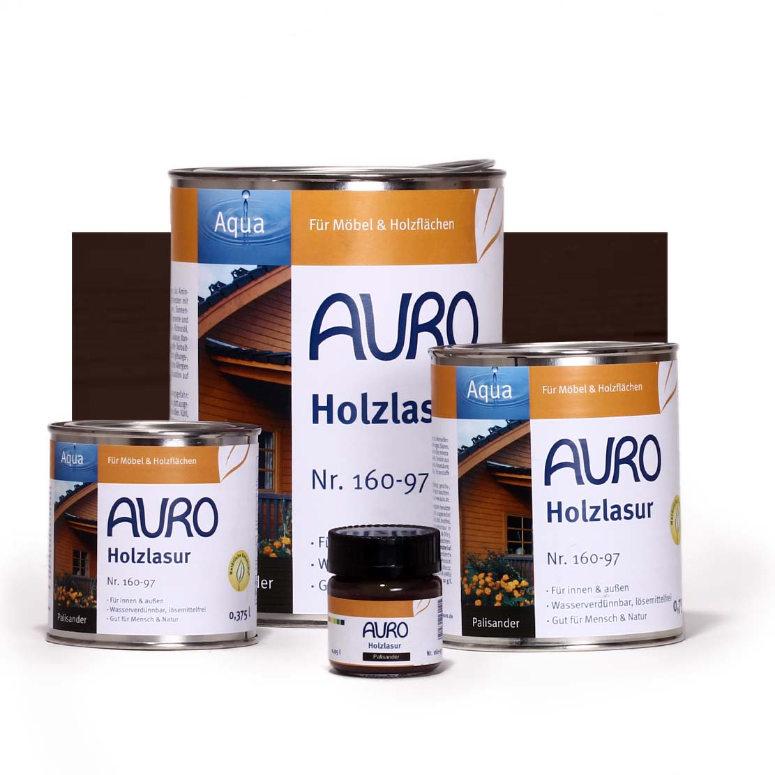 Holzlasur, Aqua, Nr. 160-97 Palisander 10 l