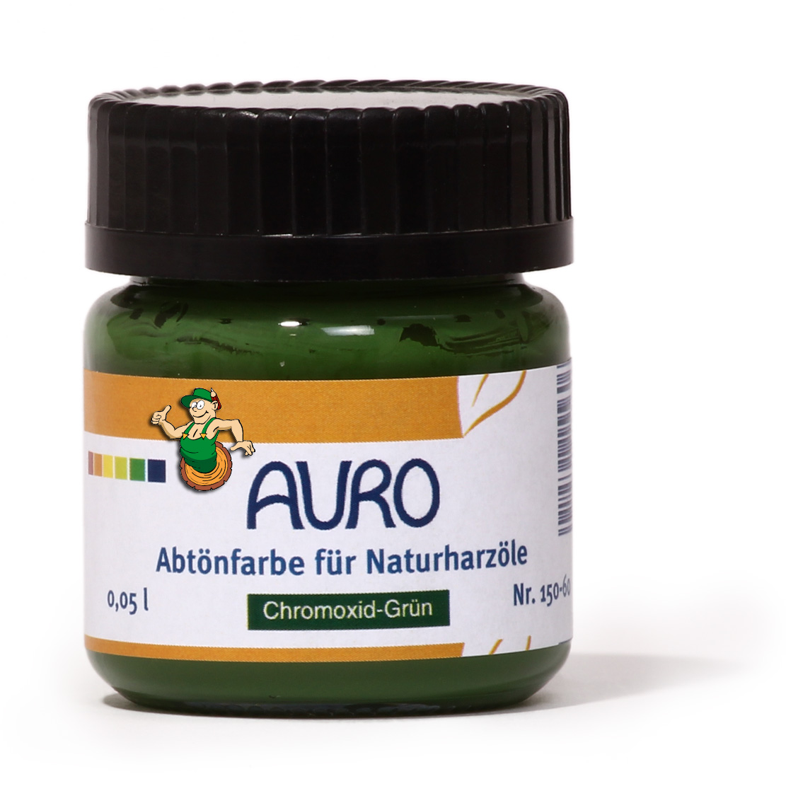 Abtönfarbe für Naturharzöle Nr. 150 - 60 Chromoxid-Grün 0,375 l