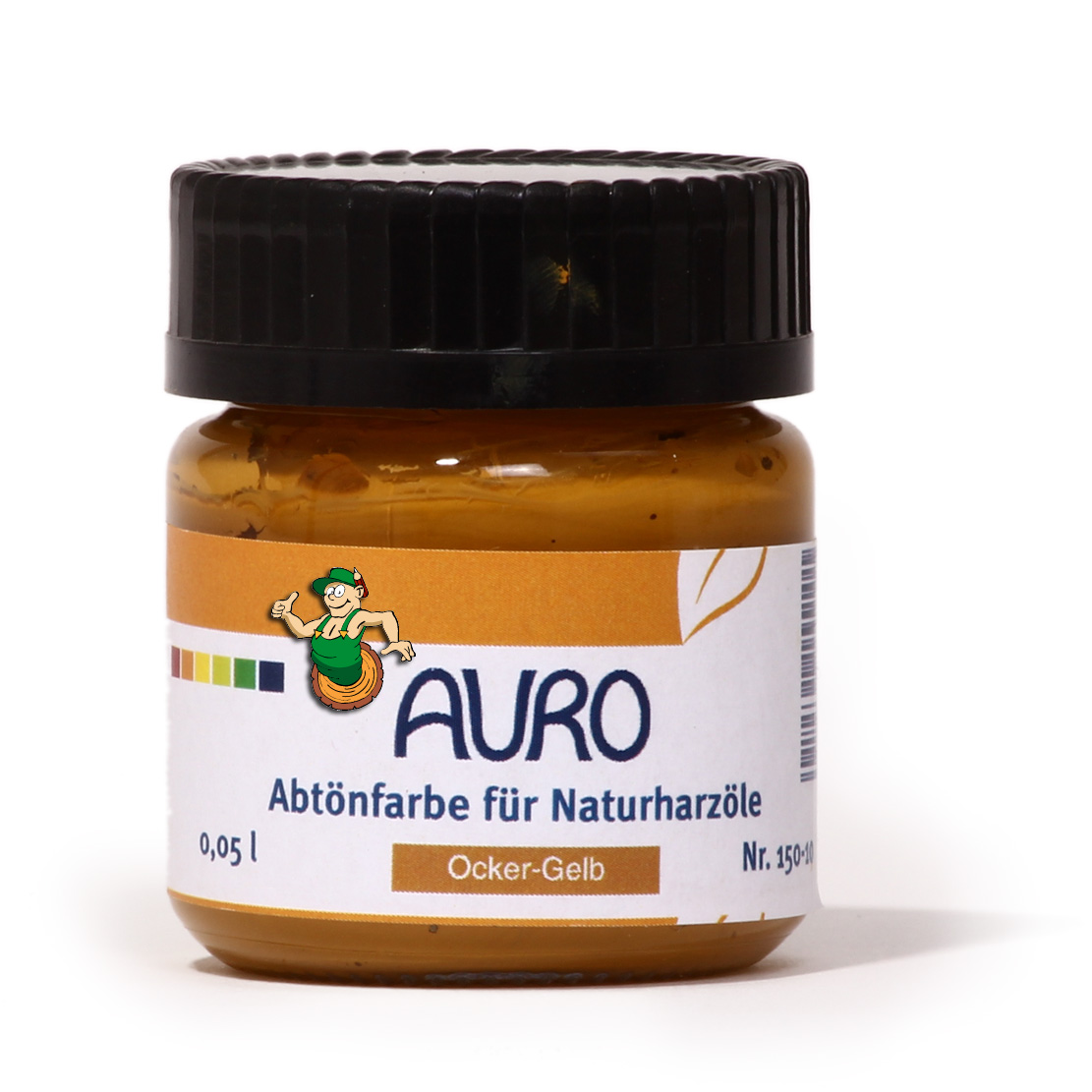 Abtönfarbe für Naturharzöle Nr. 150 - 10 Ocker-Gelb 0,375 l
