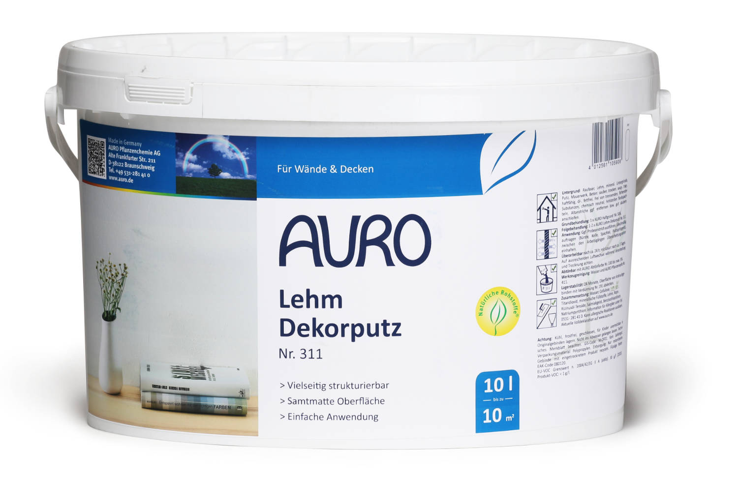 Lehm-Dekorputz (innen) Nr. 311 - 10 l