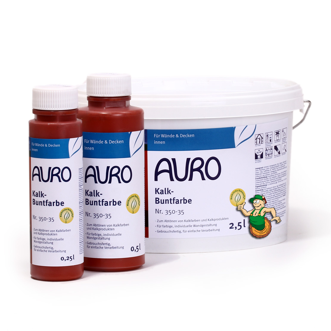 Kalk-Buntfarbe Nr. 350-35 Terracotta  0,25 l