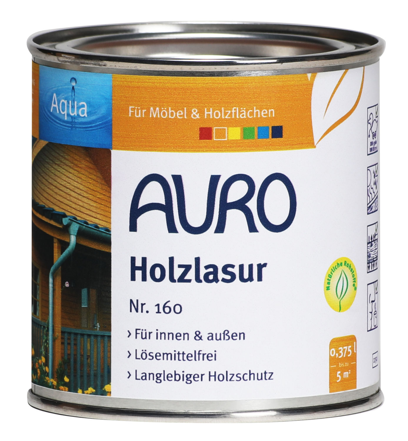 Holzlasur, Aqua, Nr. 160-74 Grau 0,05l