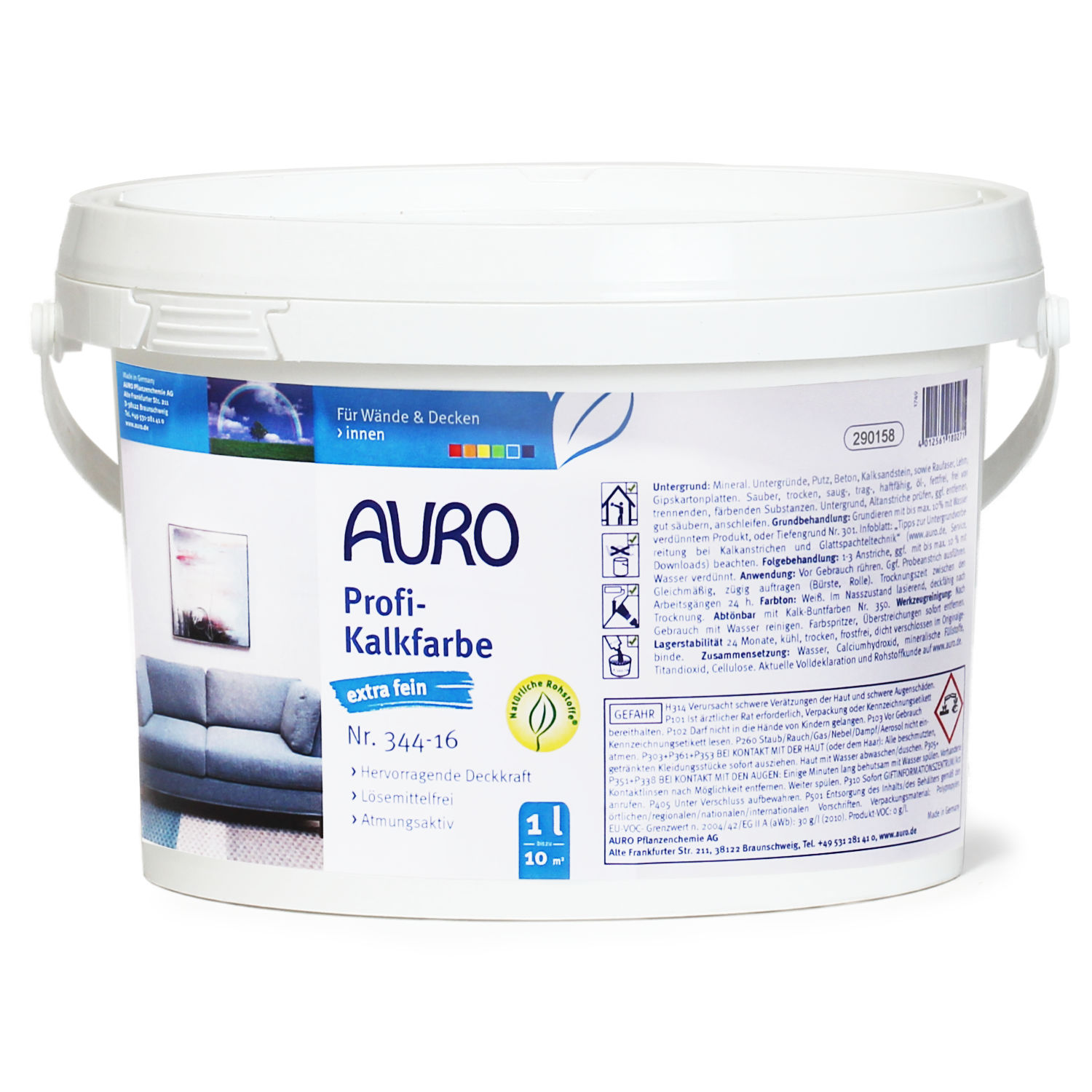 Profi-Kalkfarbe Nr. 344-16 extra fein  1 l