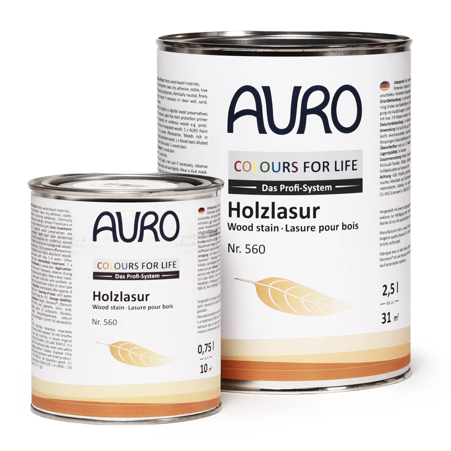 AURO COLOURS FOR LIFE Holzlasur transparent Nr. 560 0,75 l