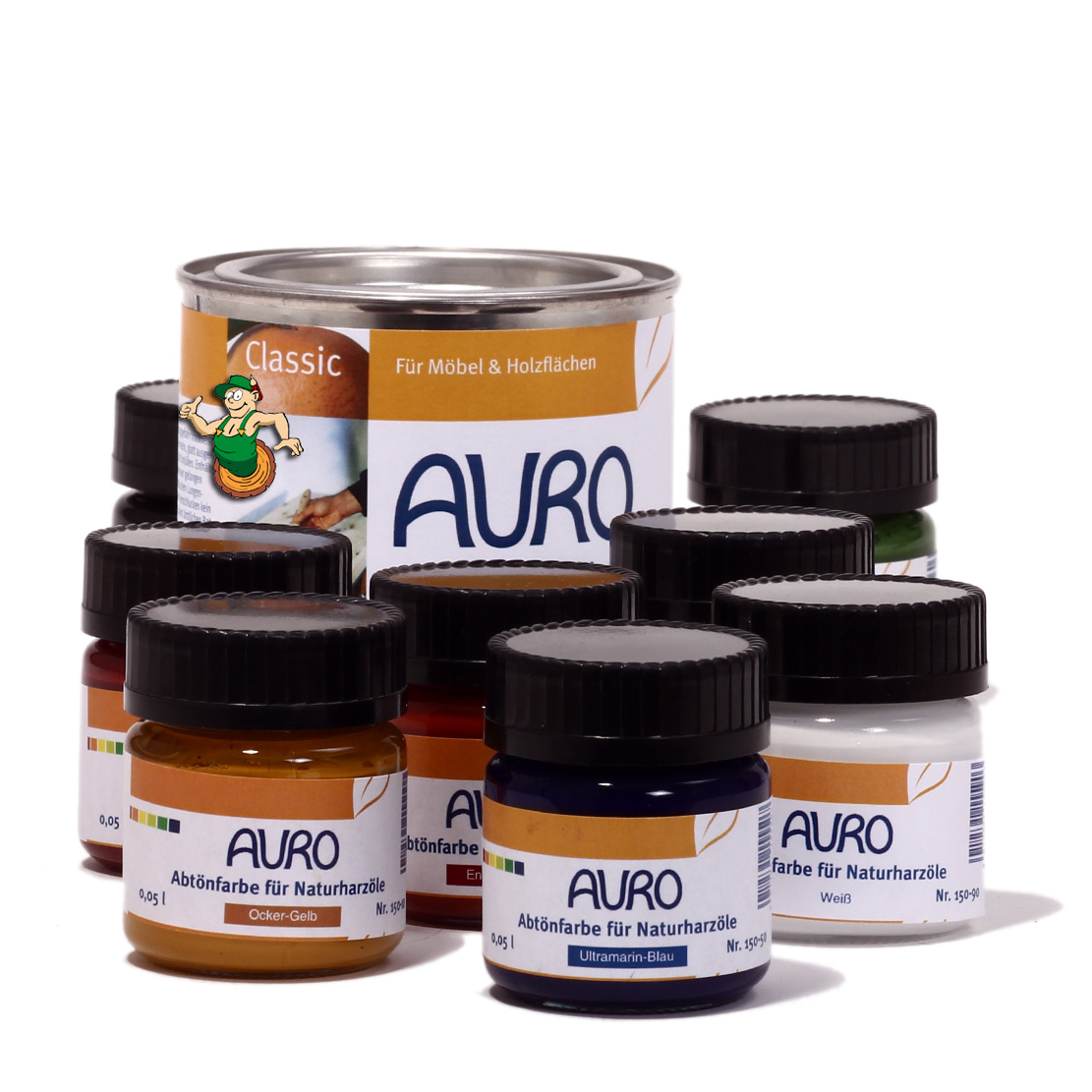 Abtönfarbe für Naturharzöle Nr. 150 - 90 Weiß 0,375 l