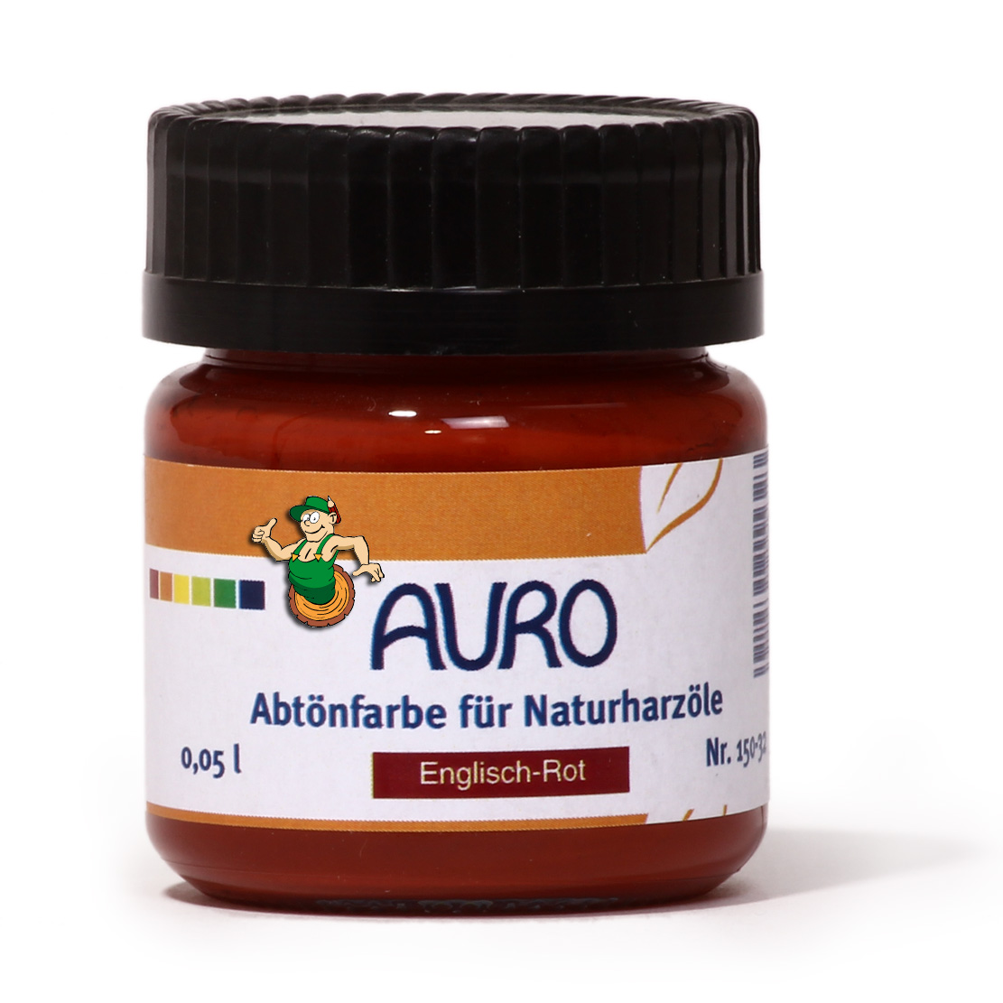 Abtönfarbe für Naturharzöle Nr. 150 - 32 Englisch-Rot 0,375 l